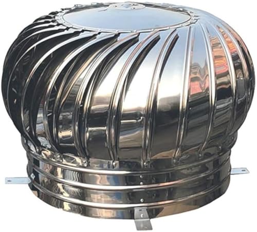 Capot de cheminée rotatif en acier inoxydable durable pour évents - 2