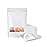 FireKylin 100 Pcs White Paper Bags with Window, 6.7 x 9.4 Stand Up Pouches, Zipper Food Storage Bags for Packaging Products, Reusable, Sealable