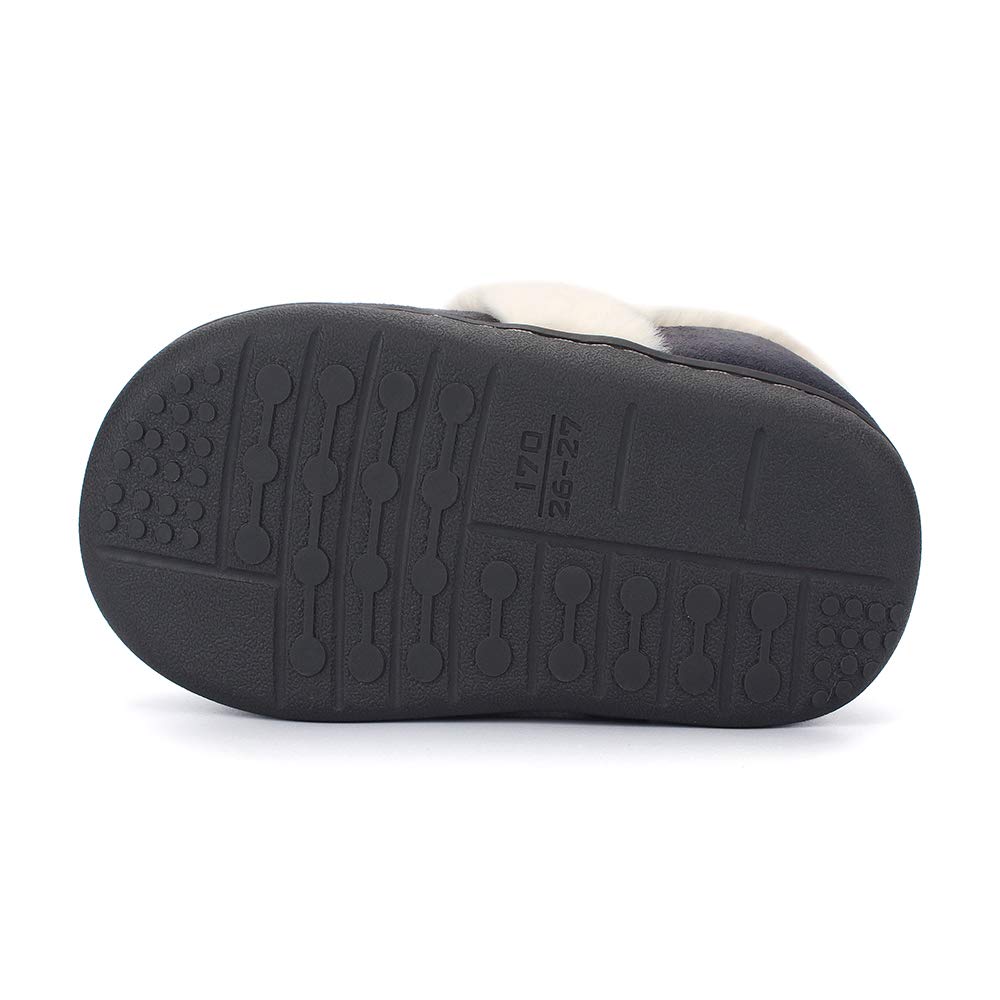LACOFIA Zapatillas de Casa Invierno para Niñas Pantuflas de Cálido Antideslizante de Memory Foam para Niños