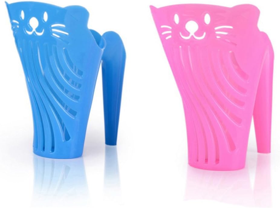 Plastic Cat Litter Scoop with Handle Pet Dog Cat Kitten Sand Waste Shovel Cleaning Tool,Pack of Two
