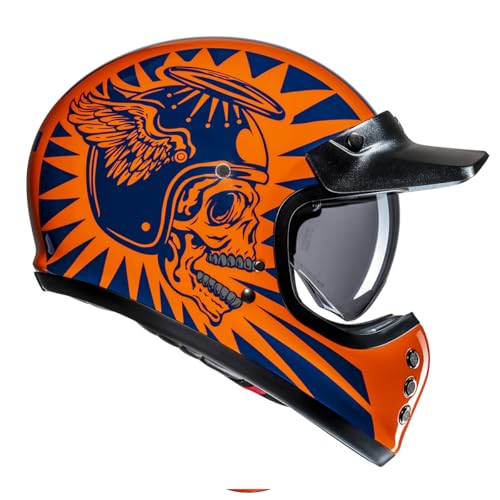 HJC, Zintegrowany kask motocyklowy V60 Flame MC27, M