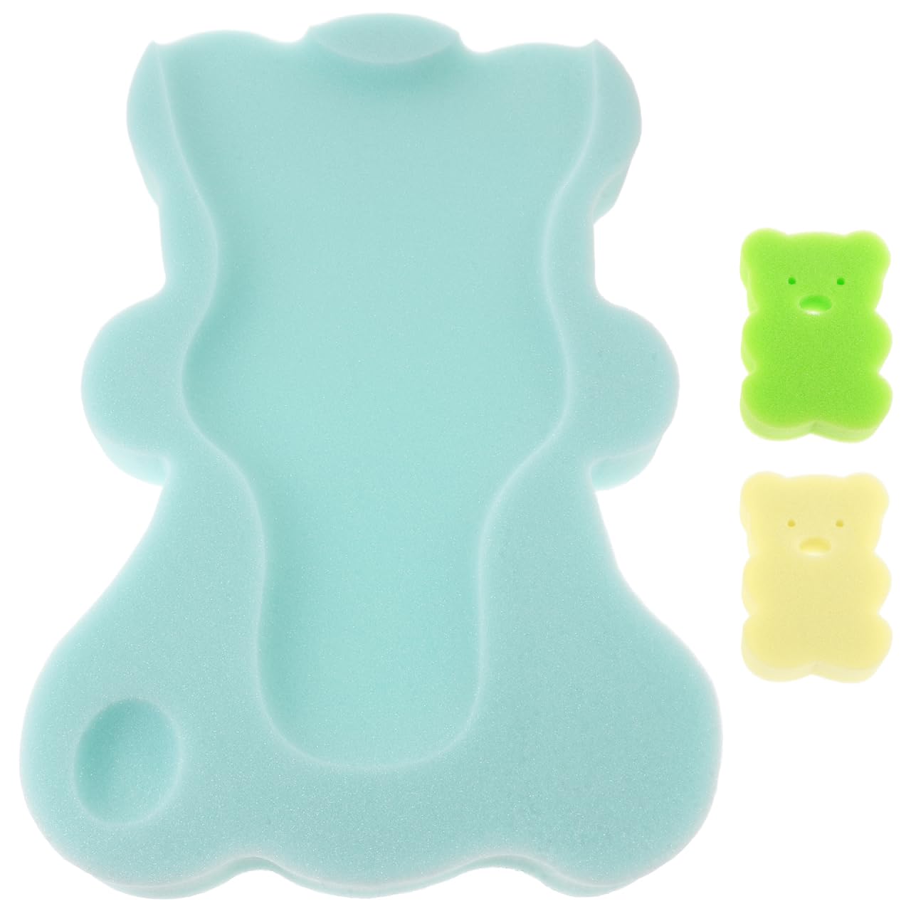 BESTonZON Baby Bath Sponge Pad Non Slip Soft Breathable Infant Bath Cushion Support Mat for Newborns and Toddlers 19.68X11.81X1.57 Inches Machine Washable