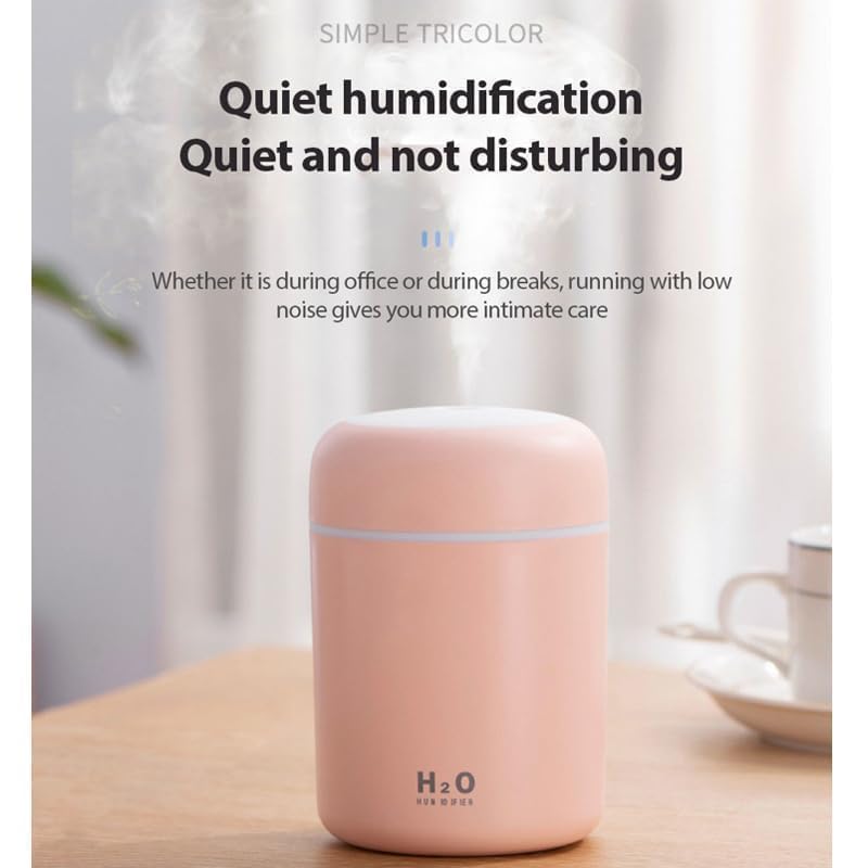 Humidifire for Room Moisture, Aroma Diffuser for Home, Mist Maker, Cool Mist Humidifier, Small Quiet Air Humidifier, Ultrasonic Essential Oil Diffuser Electric (H2O) (H2O Humidifre) 1