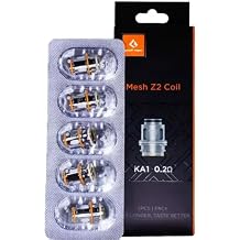 Zeus Sub-ohm Z2 Mesh Coils 0.2ohm - Nicotine Free - Compatible with GEEKVAPE Z Tank, Z FLI Tank, S100 Kit, L200 Kit, Obelisk 120FC Kit - No Nicotine Pack of 5
