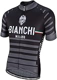 Bianchi Milano Albatros Radtrikot Kurzarm schwarz (XL)