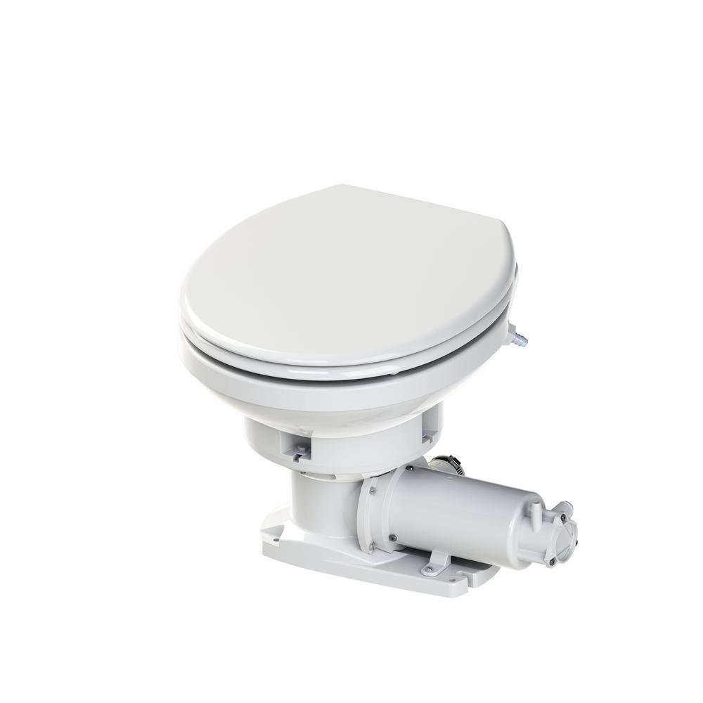 Saniflo 78 Sanmarin Sanimarin 12V Maxlite Ultra-Light Automatic Marine/RV Toilet, 13.5 x 16.5 x 13.5", White