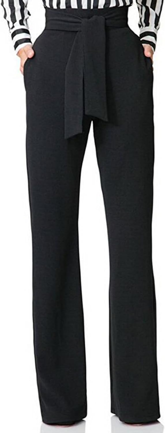 LKOUS Women's Stretchy High Waisted Straight Leg Dress Pants Office Daily Business Casual Bottoms