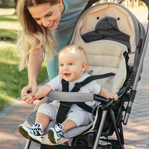 Image of INFANZIA Dry Seat, Car Seat Protector Waterproof Carseat Liner Potty Training Toddlers, Baby and Infants, Piddle Pad for Carseats Strollers (Black and Gray, 2-Pack)