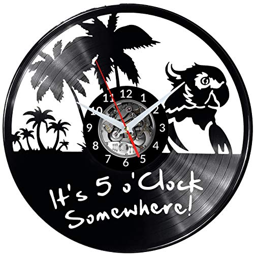 Horloge murale vinyle pour décorer un salon moderne chic