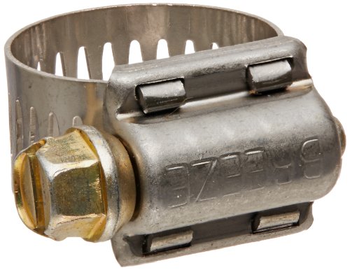 Breeze-62006H Power-Seal Stainless Steel Hose Clamp, Worm-Drive, SAE Size 6, 7/16