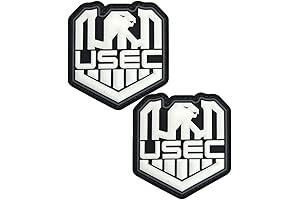 2Pcs Glow in Dark Escape from Tarkov USEC PVC Rubber Patch Hook...