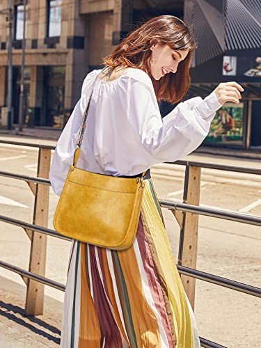 Image of Crossbody Bag Women Vegan Leather Hobo Handbag Trendy Crossbody Shoulder Bag Purses For Women with 2 Adjustable Strap