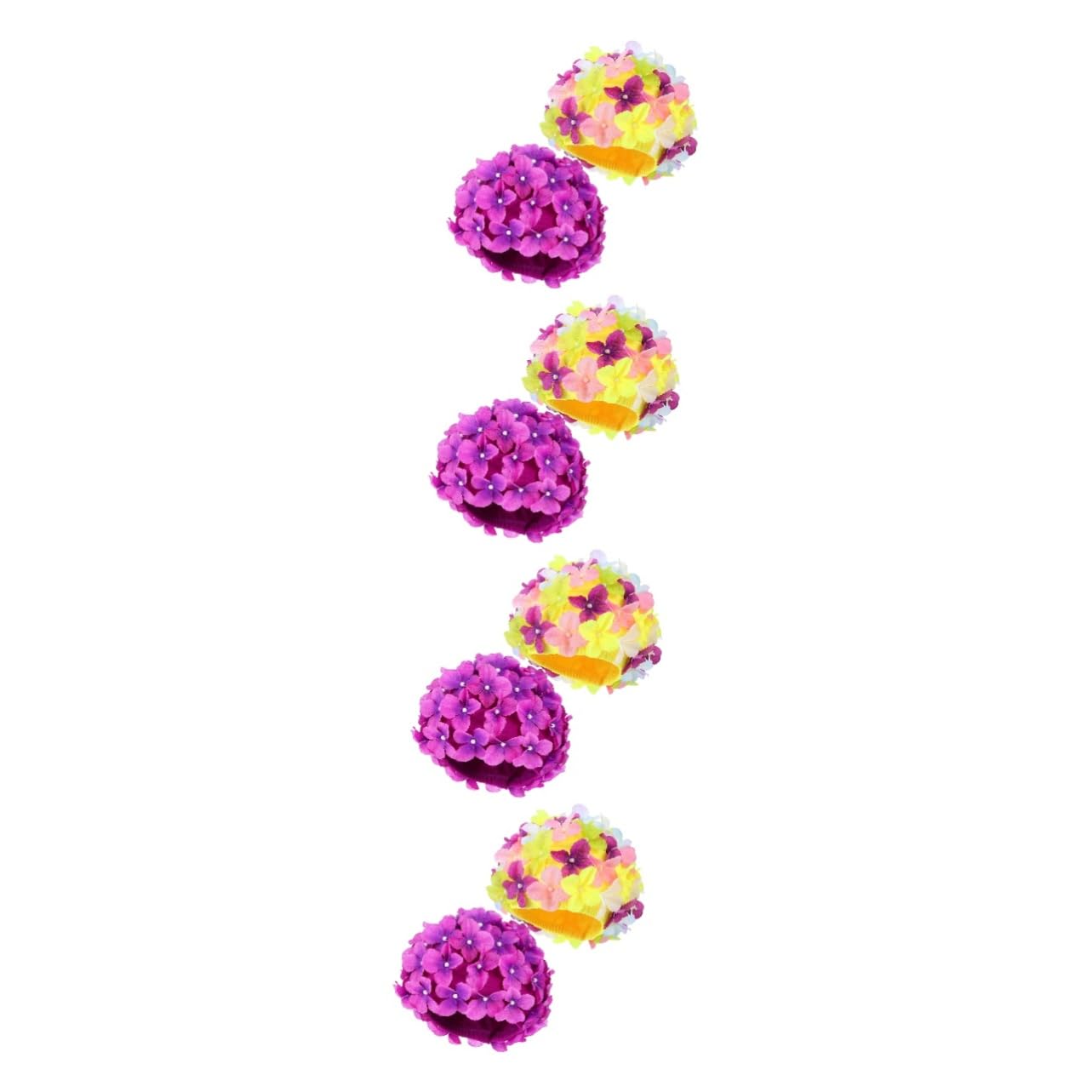 8stücke Blumenmuster Badekappen Für Frauen Teiliges Atmungsaktive Und Elastische Schwimmkappen Für Langes Oder Kurzes Haar Schützt Vor Haarausfall Im Pool Für Schwimmen Und