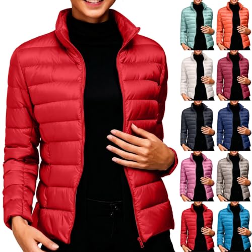 fartey Lightweight Puffer Jacket Women Warm Winter Padded Coat with Pockets - image 1