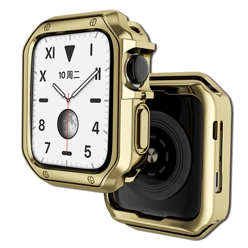 Coque Apple Watch 44mm or, accessoire chic pour le sport et le bureau