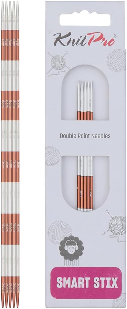 KnitPro Smartstix Double Pointed Needles 8" (20cm) | US Size 1.5 (2.5mm)