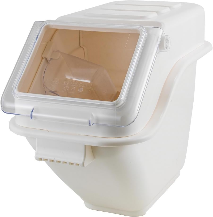 Winco Contenedor de ingredientes de estante de 5 galones, 80 tazas, NSF