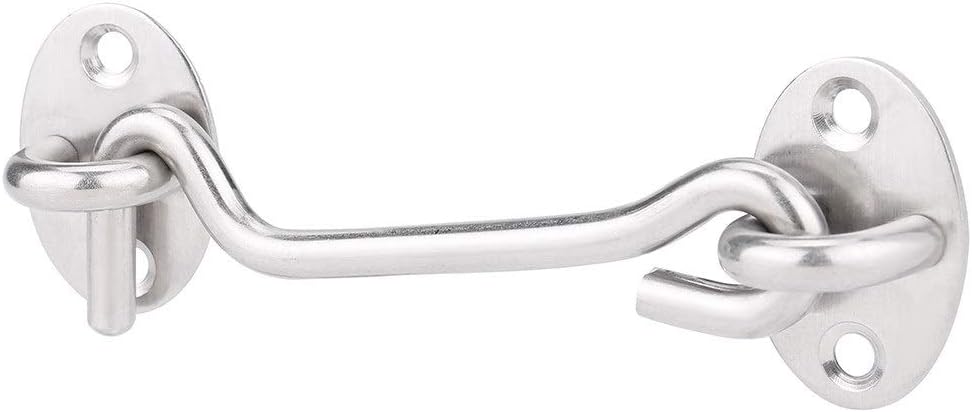 JSEIAJB Barn Door Lock Heavy Duty Solid Thicken Stainless Steel Gate Add Security Plastic Protection Safety(E)