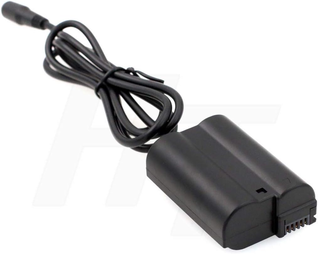 Dual USB to EP-5B DC Coupler Power Supply Adapter for Nikon D7000 D7100 D7200 D7500 D500 D610 D750 D800 D810 D850 Camera (EN-EL15 Dummy Battery)