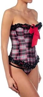 Intimax C117M Bustier, Rouge (Rojo/Negro), 36 (Taille Fabricant: Small) Femme