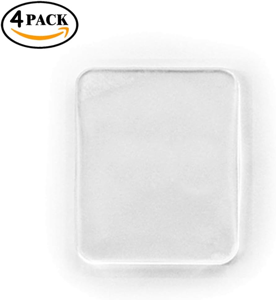Universal Non-Slip mats,Sticky Anti-Slip Gel Pads,Stick to Anywhere&Holds Anything (4 Pack Clear)