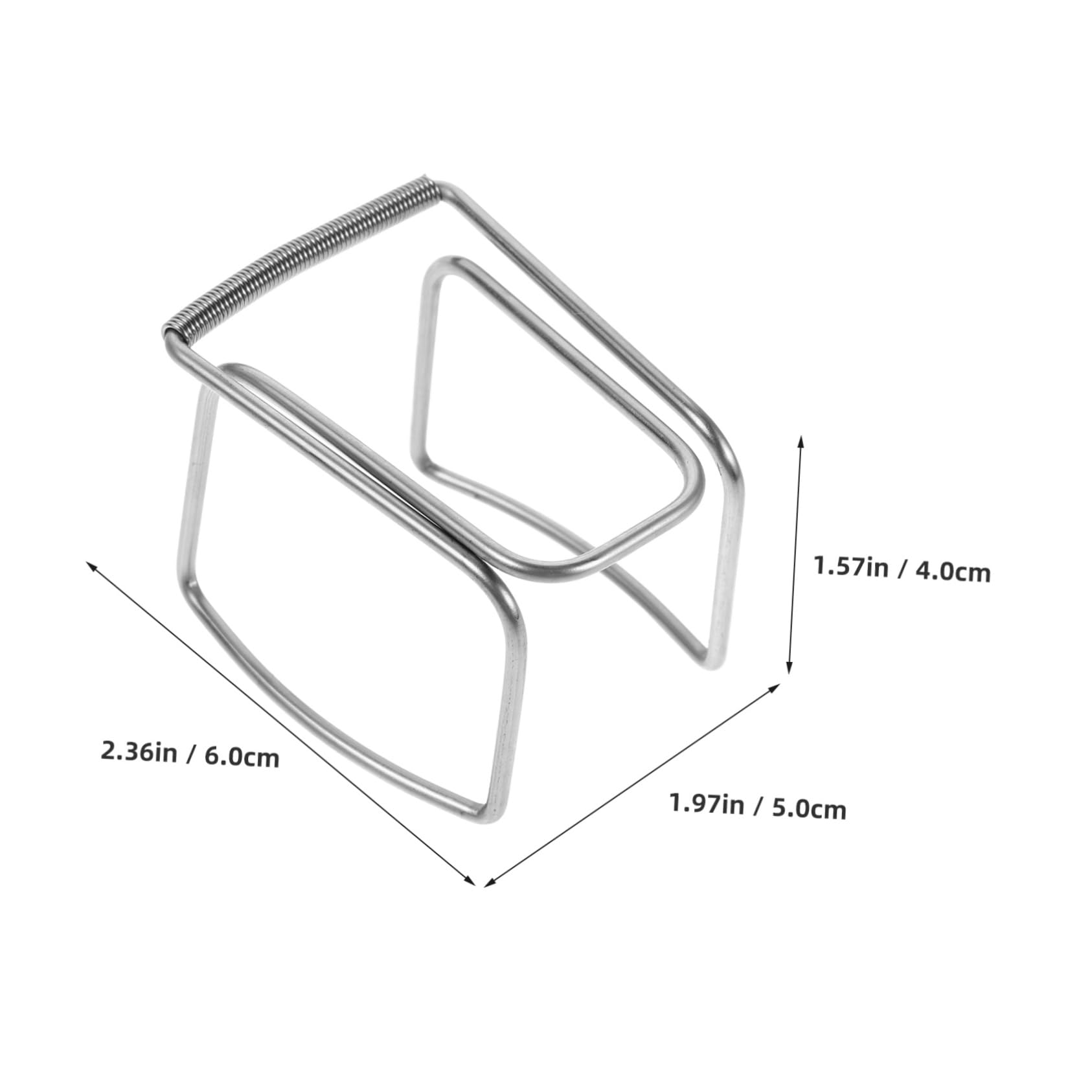 Hemoton Stainless Steel Golf Clip Holder Durable Paddle Tennis Ball Waist Clip Holder Essential Golf Accessories for Training and Practice