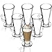 Verres KADAX Latte Macchiato, lot de 6, 260 ml, verres à café avec anse, verres à thé en verre, verres à boire pour café, thé, cappuccino, cocktail, eau, jus, thé glacé, ensemble de verres