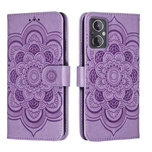 Étui portefeuille OnePlus Nord N20 5G Shitomua en cuir violet