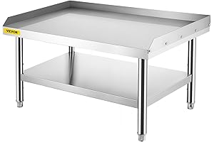 Durable VEVOR Equipment Stand - A Sturdy and Adjustable Culinary Masterpiece