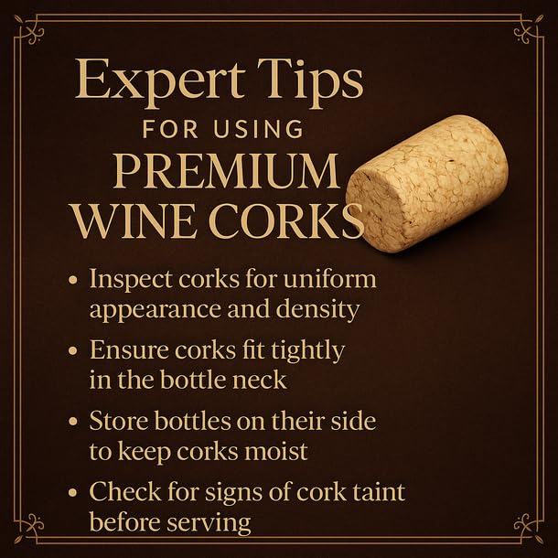 9 x 1 3/4 Premium Quality Straight Wine Corks 100 ct
