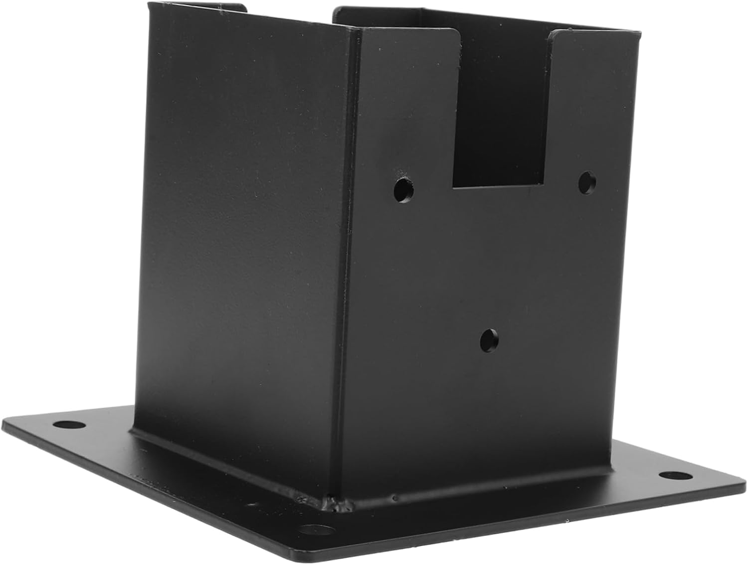 1set Deck Post Protector and Mailbox Post Base Lightweight Metal Railing Cover Easy to Install and for Outdoor Use Sturdy Support for Fence and Mailbox