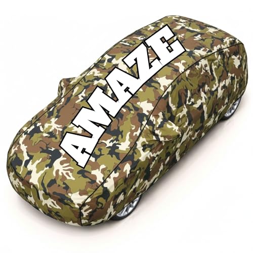 Image of Superior Grade Quality Amaze Cover (All Variants) Car Body Cover - 100% Waterproof Custom Fit with Mirror Pockets | Triple-Stitched Elastic Design, Heat Reflective, Anti-Dust, All-Weather