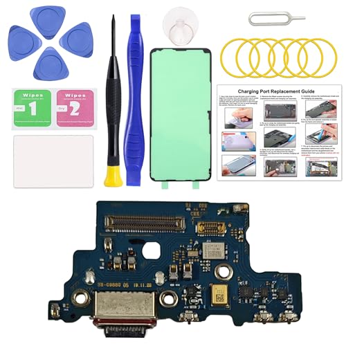 for Galaxy S20 Ultra USB Charging Board Port Replacement US Version, Type C Dock Board Connector for Samsung Galaxy S20 Ultra SM-G988U/U1/W with Tools & Instruction