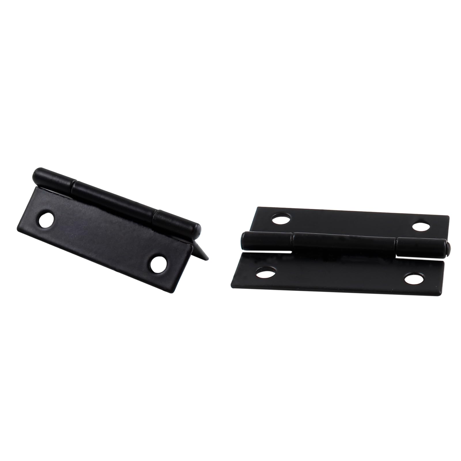 Zawiasy do drzwi, Składany zawias czołowy ze stali nierdzewnej w kolorze czarnym, wiele rozmiarów do okuć do drzwi szafy(1.5" x 0.98" (24PCS))