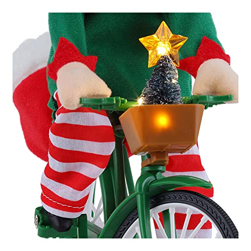 Mr. Christmas Tabletop Cycler Elf Christmas Decoration, Red #TOP5