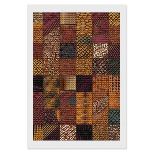 Peinture diamant style africain pour créer une œuvre d'art chaleureuse