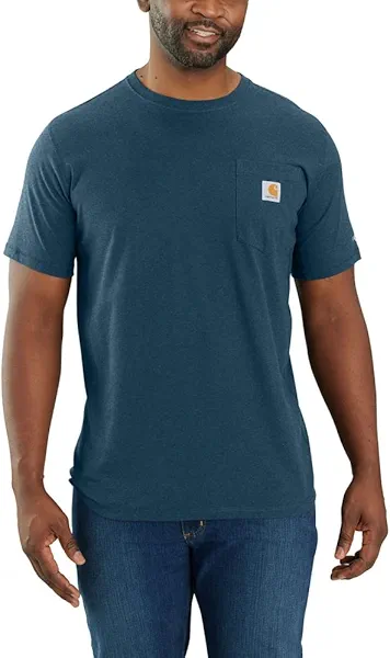 Carhartt Men's 104616 Force® Relaxed Fit Midweight Short Sleeve Pocket