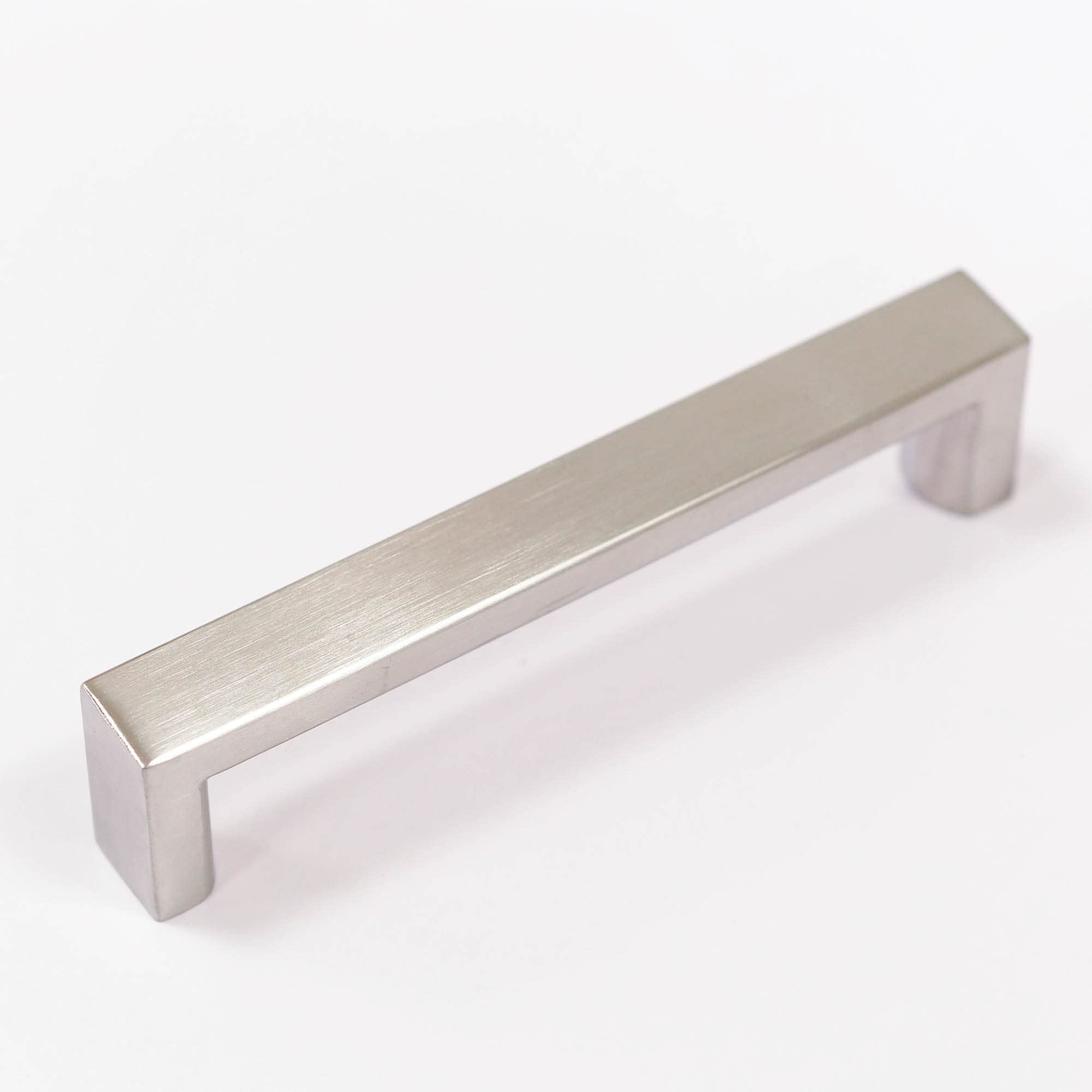 Handle & Home Brushed Nickel 160Mm Square D Handle For Kitchen Cabinets | Bedroom | Bathroom | Furniture | Cupboards