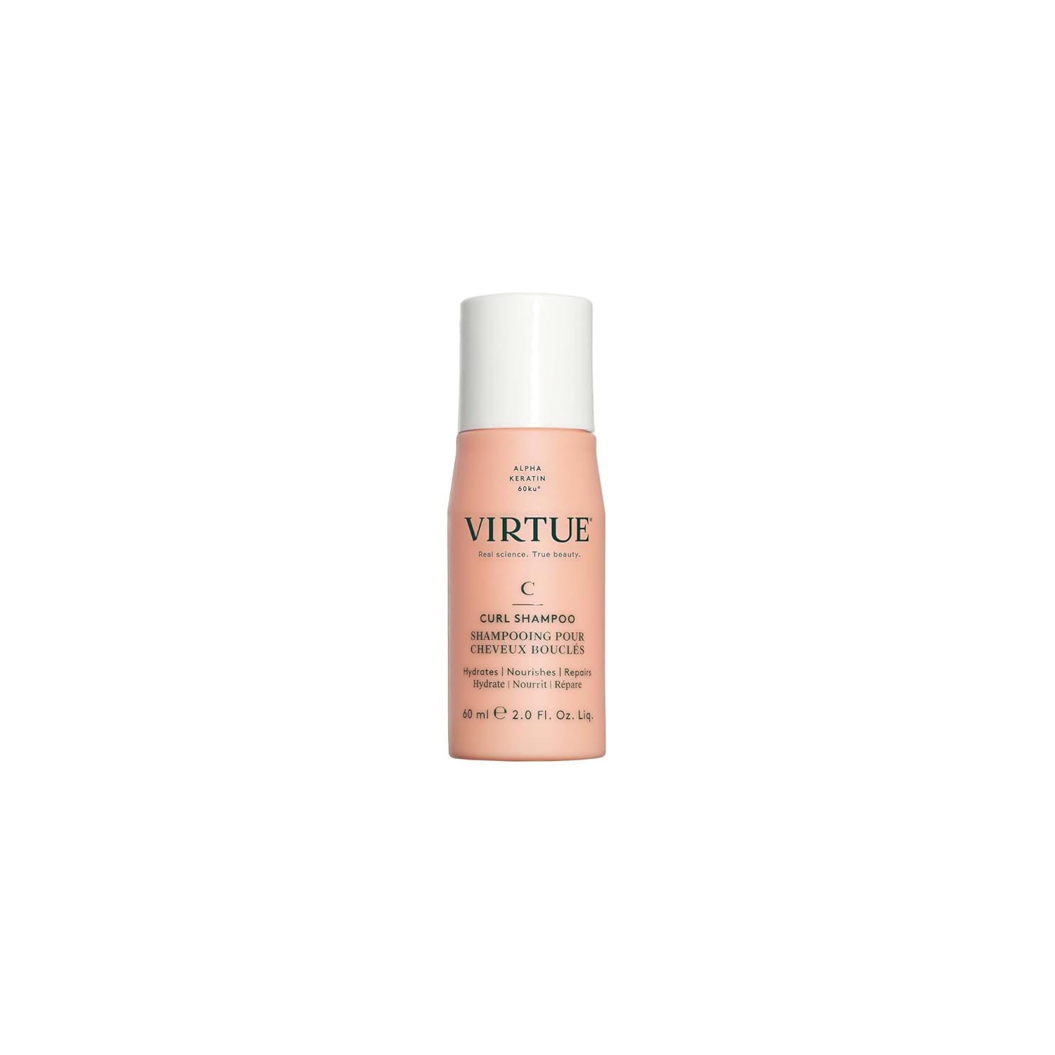 VIRTUE Curl Sulfate Free Shampoo with Jojoba Oil, Hydrates, Nourishes & Repairs Curly Hair with Frizz Control, Color Safe
