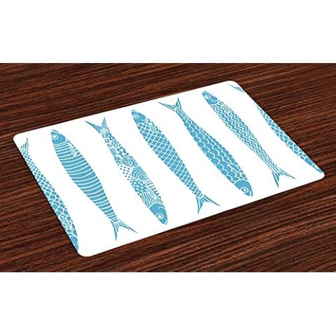 ABAKUHAUS Sets de Table Sardine Cover