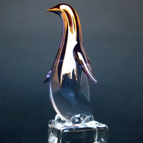 Prochaska Gallery Hand Blown Glass Penguin Figurine #TOP1