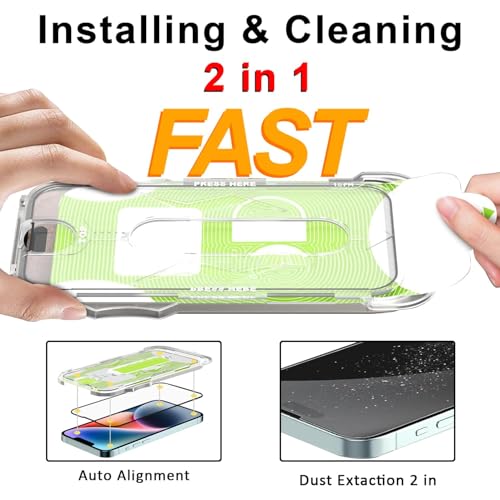 Image of Mr.Shield TI-Fit Tempered Glass Screen Protector Guard for Samsung S24 Ultra, [1 Pack] [Easy Auto Alignment Frame] Case Friendly