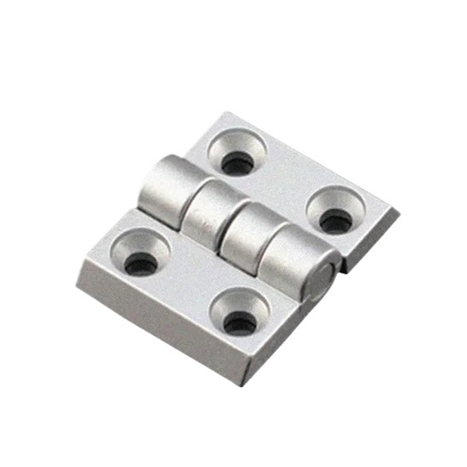 Bisagras de puerta con rodamiento de bolas de alta 10 Uds 2020 Perfil De Aluminio Bisagra Metal Soporte Hardware Aleación Zinc