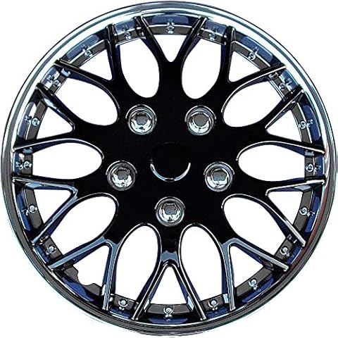 AUTO-STYLE Set Wheel Covers Missouri 13-inch Chrome/Black Cover