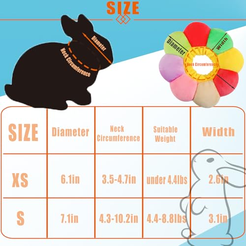 image for suweisua Adjustable Rabbit Cone, E-Collar for Kittens Puppies After Su