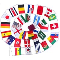 Flags Of The World Bunting - with 32 national flags from around the world