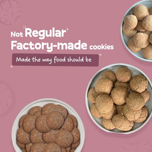 Image of Hungry Bums Ragi Biscuits 160gm (10 Biscuits) | High Fibre & Calcium Millet Cookies | No Maida, No Added Sugar, No Preservatives, No palm oil | Ready to eat | Healthy Snacks for Kids & Adults