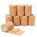 Bandage Autoadhésif Bande Cohésive (7.5cm X 4.5m), 8 rouleaux d’élastiques Bandage Médical Bande Premier Secours, Sports, Poignets & Chevilles (Beige, 7.5cm)