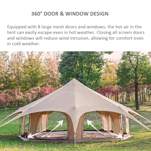 Carpa de camping yurta para 6-8 personas 4 estaciones miniatura 2