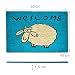 Relaxdays Fußmatte Kokos Schaf 40 x 60 cm Kokosmatte mit Rutschfester PVC Unterlage Fußabtreter aus Kokosfaser als Schmutzfangmatte und Sauberlaufmatte Fußabstreifer für Außen und Innen Matte, blau